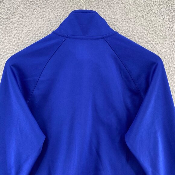Nike Jacket Womens Medium Blue Athletic Dept Track Mock Neck Full Zip Up Active* - Picture 4 of 12
